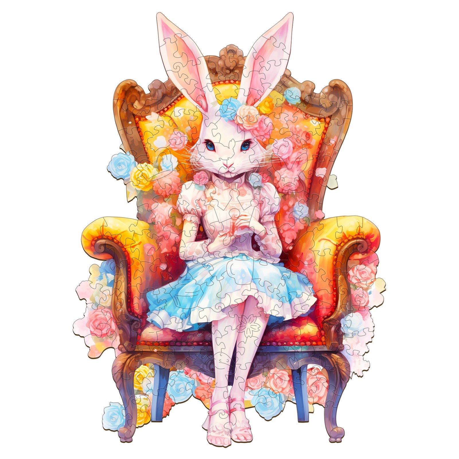 Miss Rabbit Wooden Jigsaw Puzzle