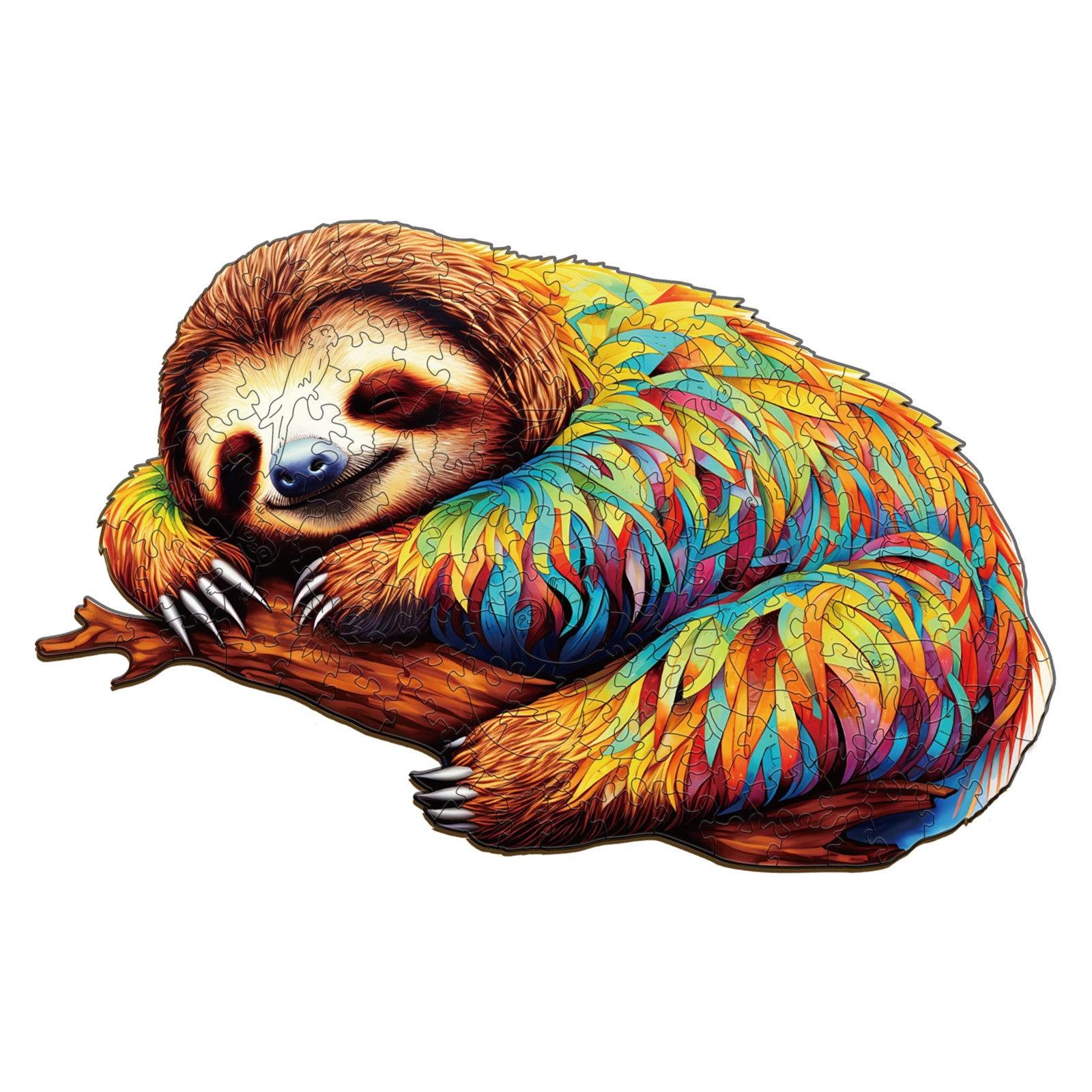 Sloth Leisurely Wooden Jigsaw Puzzle