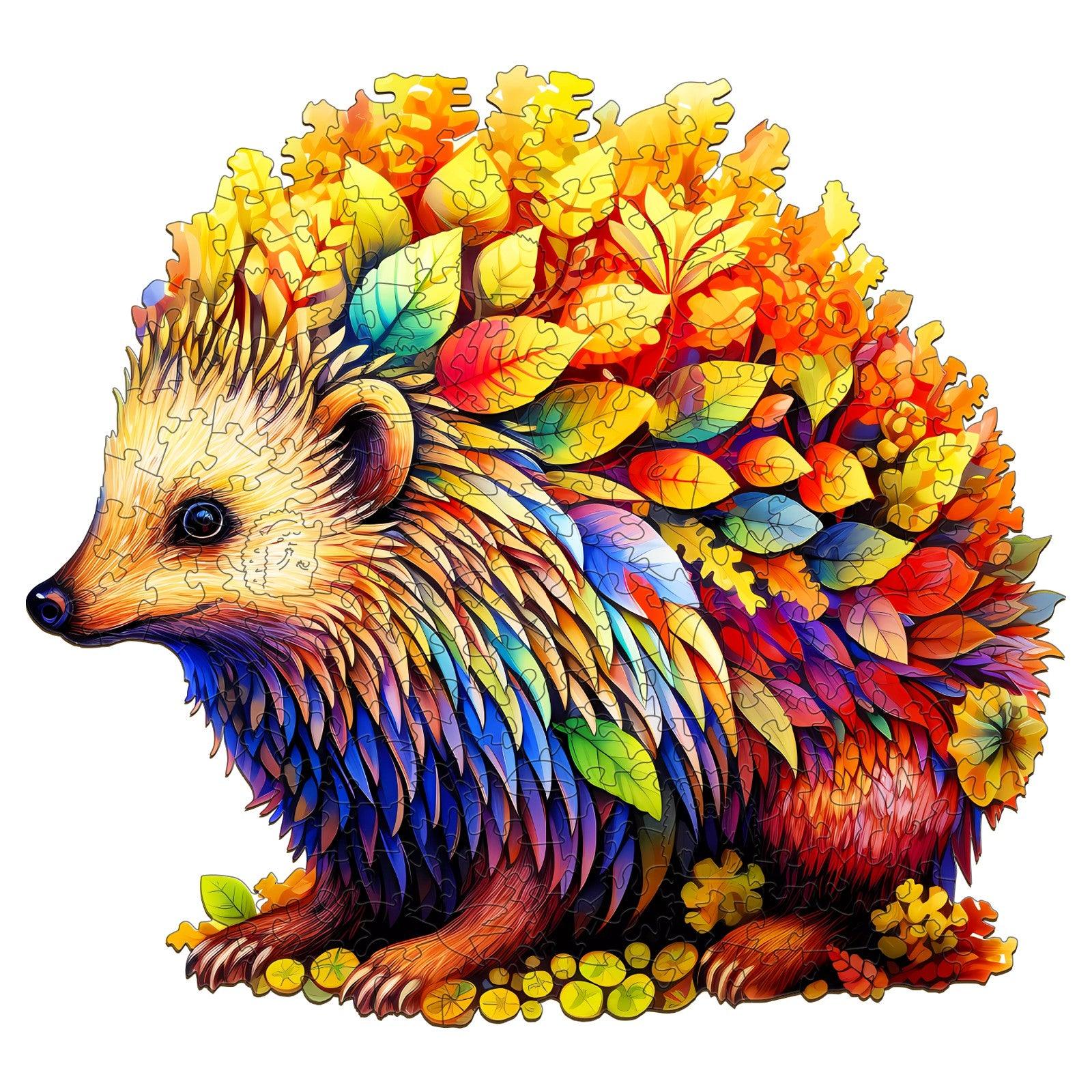 Clever Hedgehog Wooden Jigsaw Puzzle