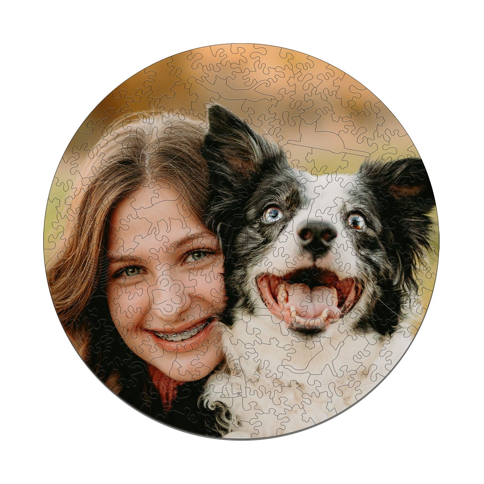 Personalized Pet Dog Lover Sweet Time Wooden Puzzle