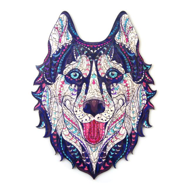 Naughty Husky Wooden Jigsaw Puzzle