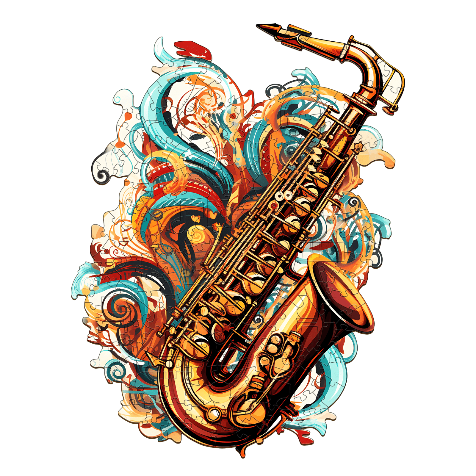 The Melodious Saxophone Wooden Jigsaw Puzzle
